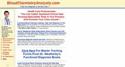 Desktop Screenshot of bloodchemistryanalysis.com