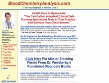 Tablet Screenshot of bloodchemistryanalysis.com